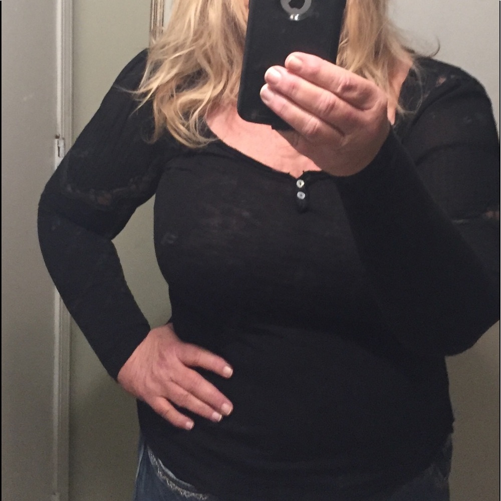 Free People Long Sleeve Henley